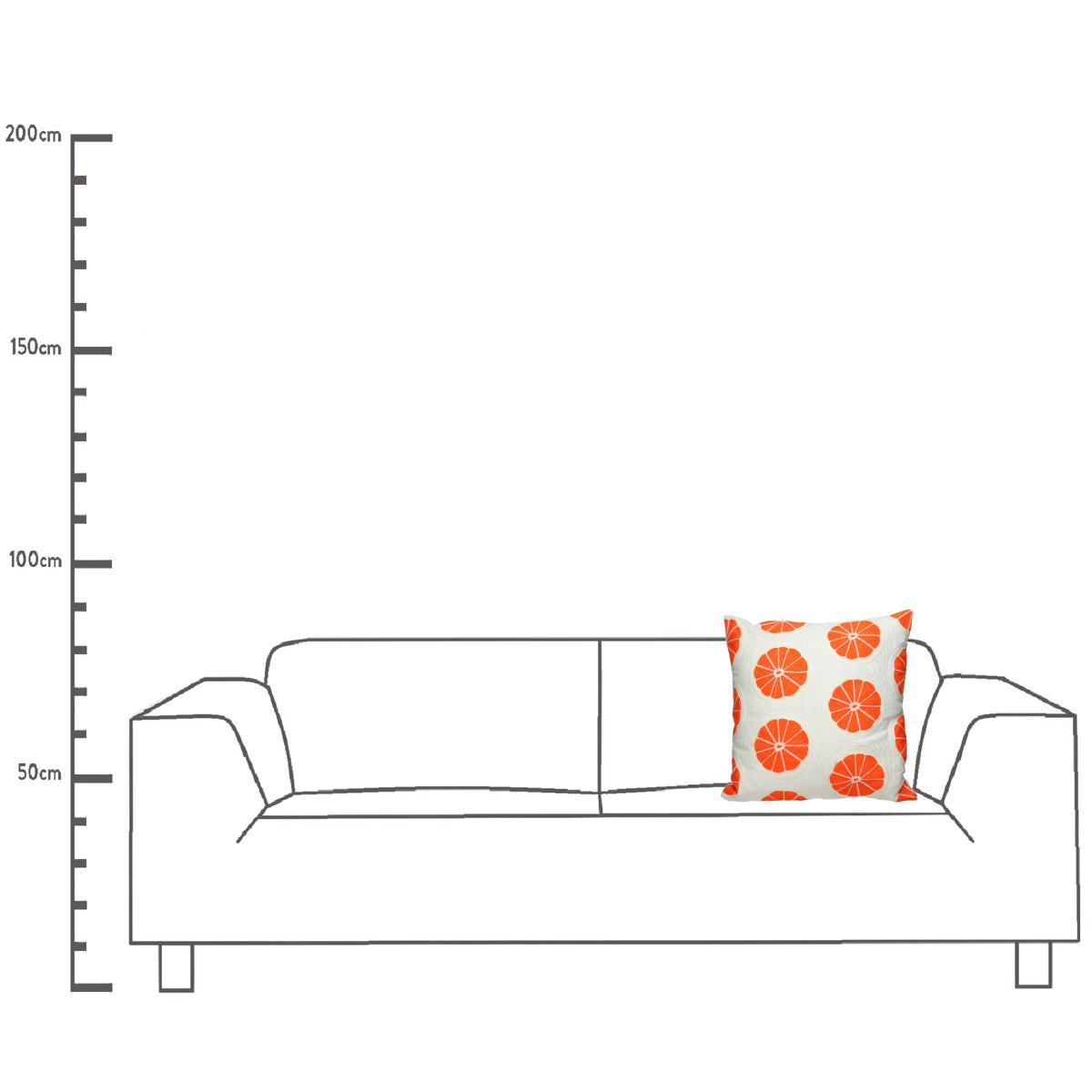 Μαξιλάρι ArteLibre Πορτοκάλι Πορτοκαλί Βαμβακερό 45x45cm - Hippiehome.gr