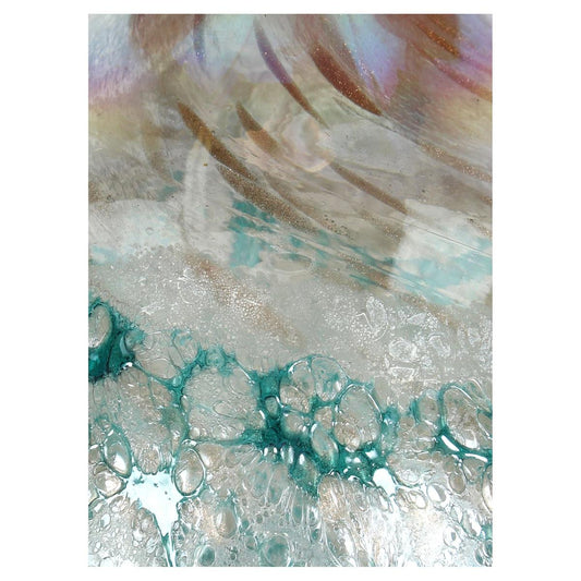 Βάζο ArteLibre Τιρκουάζ Γυαλί 24x24x22cm - Hippiehome.gr