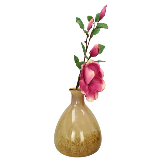 Βάζο ArteLibre Κίτρινο Γυαλί 20x20x20cm - Hippiehome.gr