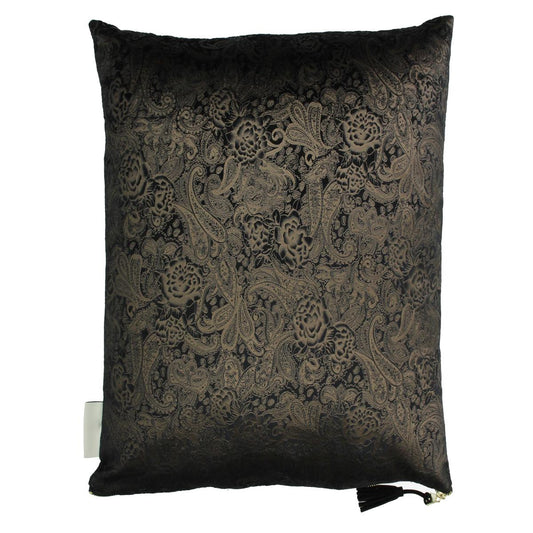 Μαξιλάρι ArteLibre Paisley Μαύρο Βελούδο 45x45cm - Hippiehome.gr