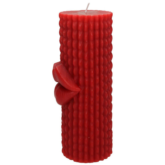 Κερί ArteLibre Χείλος Κόκκινο 7.3x7.3x15cm - Hippiehome.gr