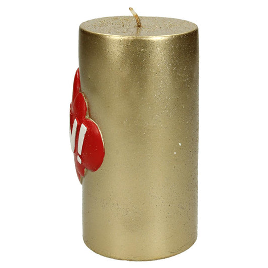 Κερί ArteLibre 'Wow!' Χρυσό 7.5x7.5x10cm - Hippiehome.gr