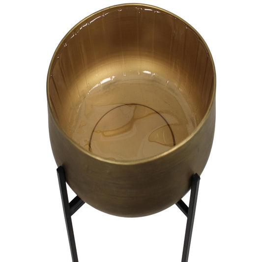 Κασπώ ArteLibre Χρυσό Μέταλλο 35x35x37.5cm Σετ 2Τμχ - Hippiehome.gr