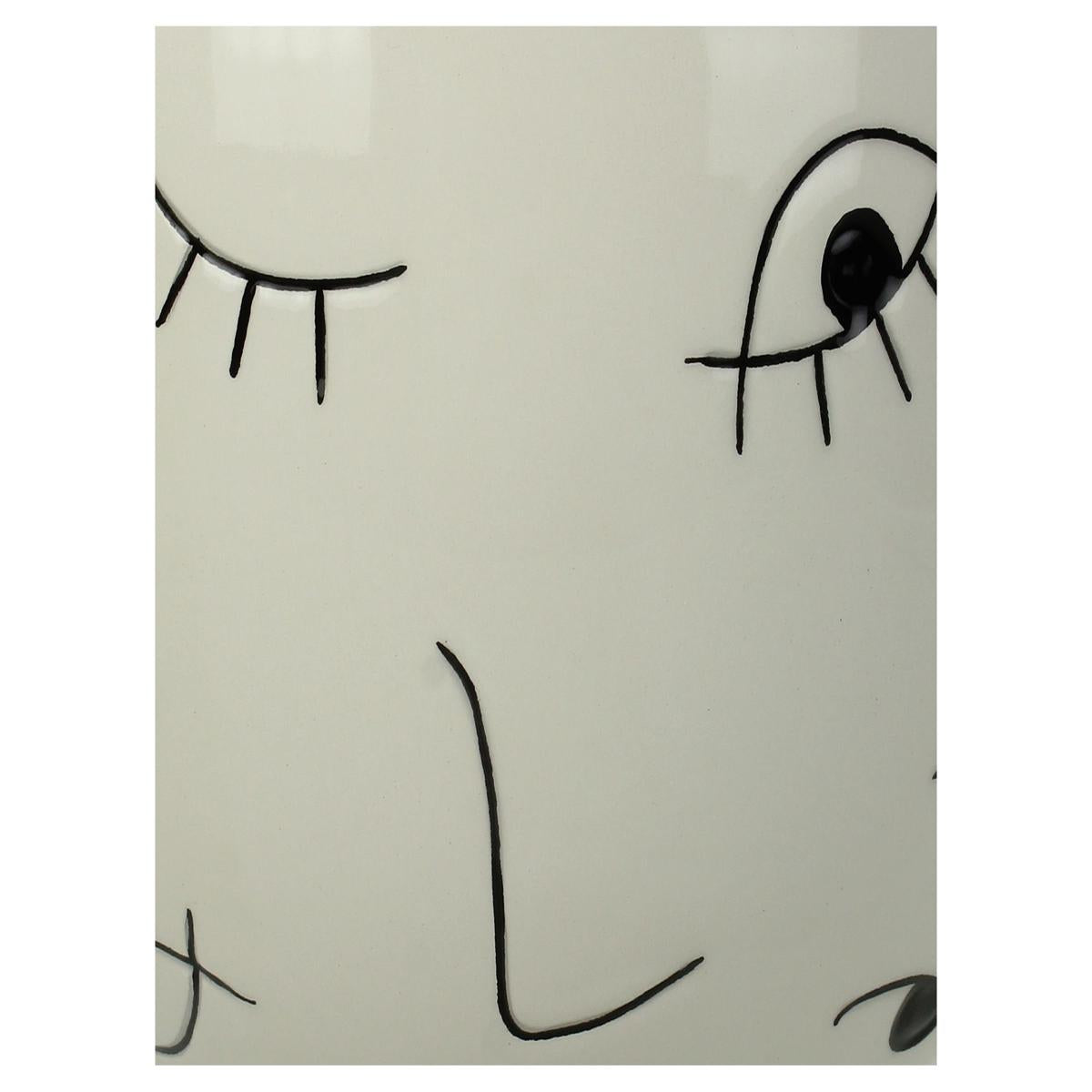 Κασπώ ArteLibre Μάτια Λευκό Δολομίτης 16.9x16.9x18.5cm - Hippiehome.gr