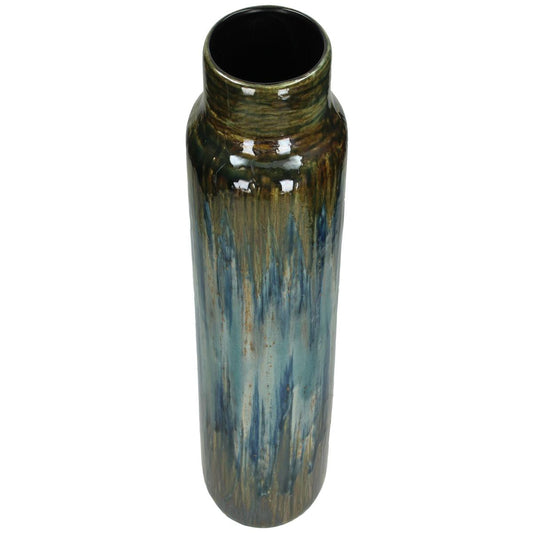 Βάζο ArteLibre Μπλε Κεραμικό 14.5x14.5x39cm - Hippiehome.gr