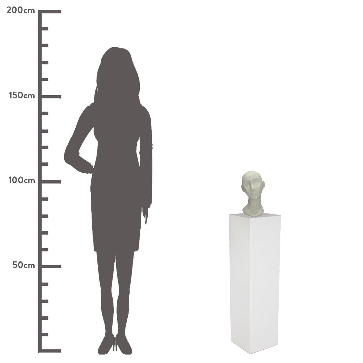 Διακοσμητικό ArteLibre Κεφάλι Λευκό Polyresin 17.5x15.5x28.4cm - Hippiehome.gr