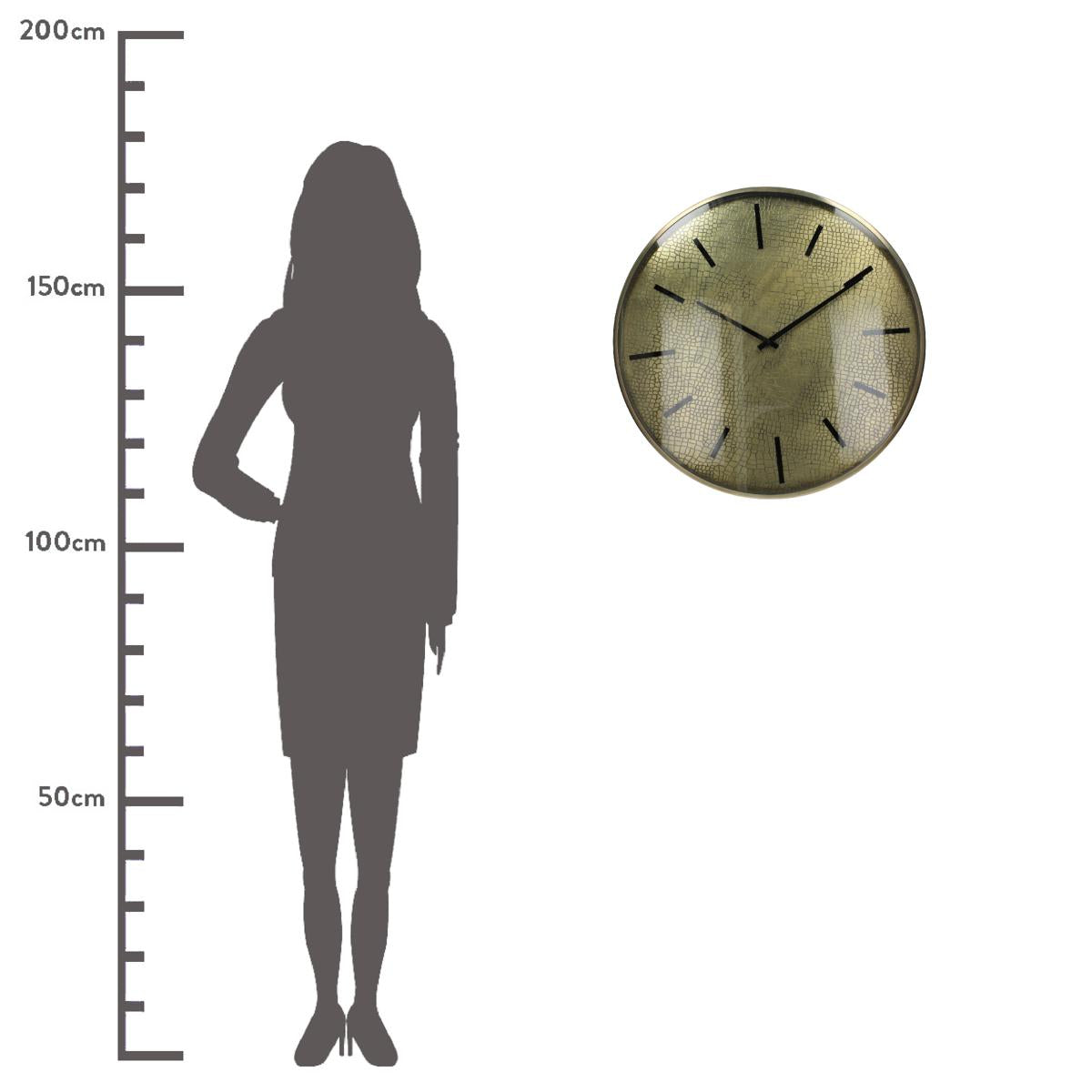 Ρολόι Τοίχου ArteLibre Χρυσό Μέταλλο 60x5x60cm - Hippiehome.gr