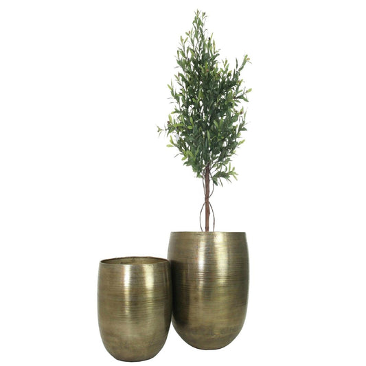 Κασπώ ArteLibre Μπρονζέ Αλουμίνιο 54x54x61cm Σετ 2Τμχ - Hippiehome.gr