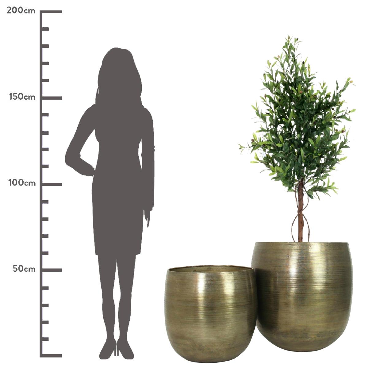 Κασπώ ArteLibre Μπρονζέ Αλουμίνιο 54x54x61cm Σετ 2Τμχ - Hippiehome.gr