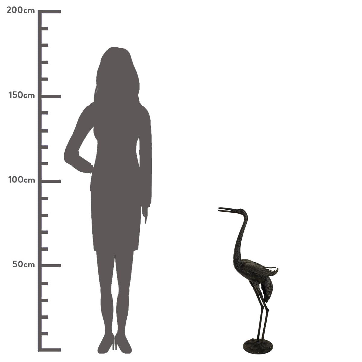 Διακοσμητικό ArteLibre Γερανός Μαύρο Αλουμίνιο 26x26x85cm - Hippiehome.gr