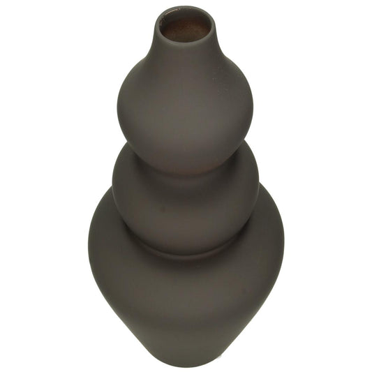 Βάζο ArteLibre Καφέ Δολομίτης 15x15x22cm - Hippiehome.gr