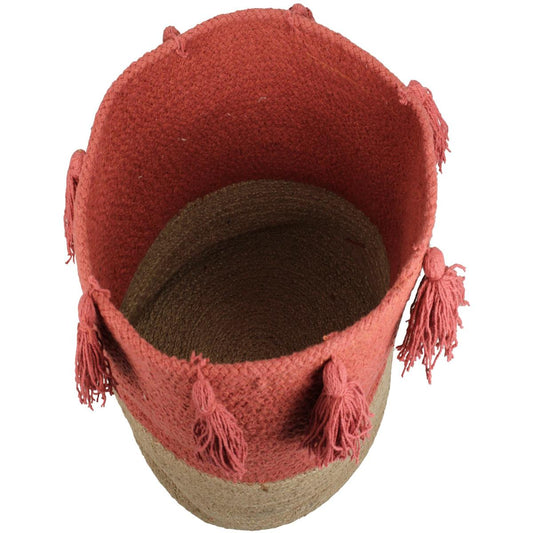 Καλάθι ArteLibre Κοραλί Βαμβακερό 25x25x25cm Σετ 3Τμχ - Hippiehome.gr