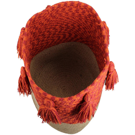 Καλάθι ArteLibre Κόκκινο Βαμβακερό 25x25x25cm Σετ 3Τμχ - Hippiehome.gr