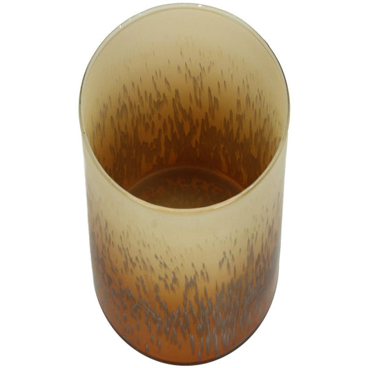 Κηροπήγιο ArteLibre Πορτοκαλί Γυαλί 10x10x11cm - Hippiehome.gr