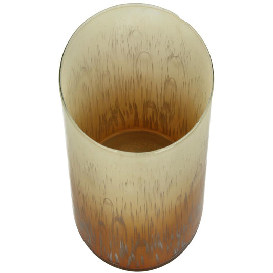 Κηροπήγιο ArteLibre Πορτοκαλί Γυαλί 15x15x16cm - Hippiehome.gr