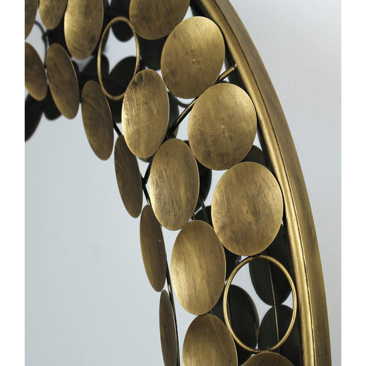 Καθρέπτης ArteLibre Χρυσό Μέταλλο 70x6x70cm - Hippiehome.gr