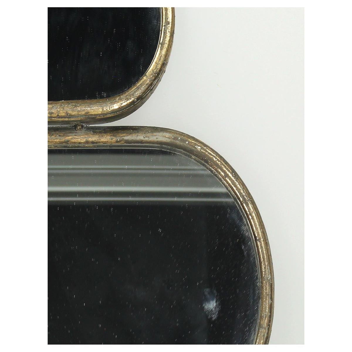 Καθρέπτης ArteLibre Καφέ Μέταλλο 37.5x3x58.5cm - Hippiehome.gr