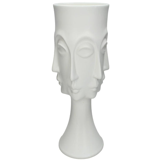 Βάζο ArteLibre Λευκό Κεραμικό 17.4x16x33cm - Hippiehome.gr