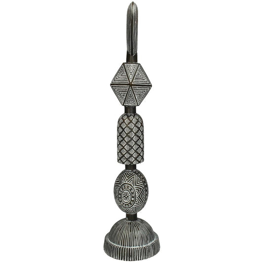 Διακοσμητικό ArteLibre Tribal Καφέ Polyresin 13X13X41cm - Hippiehome.gr