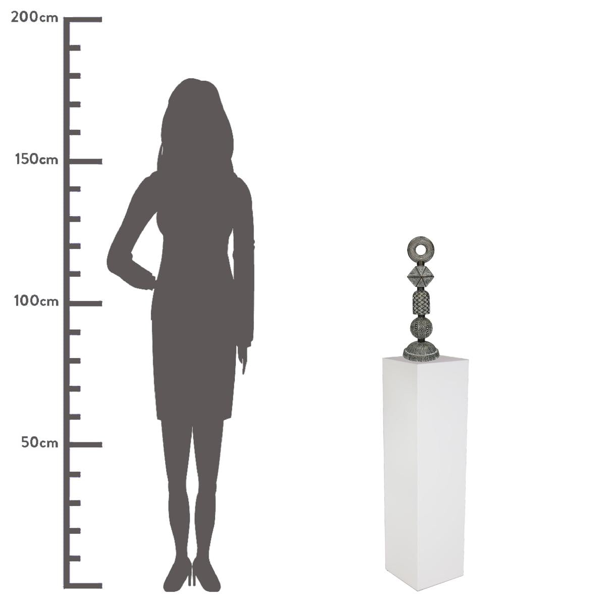 Διακοσμητικό ArteLibre Tribal Καφέ Polyresin 13X13X41cm - Hippiehome.gr