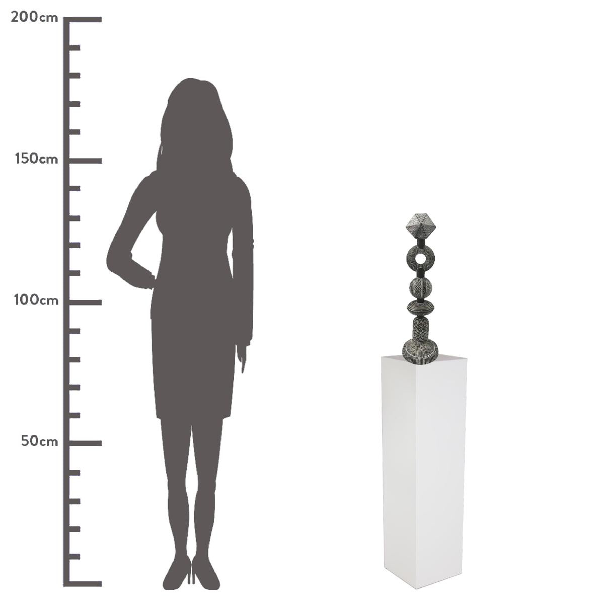 Διακοσμητικό ArteLibre Tribal Καφέ Polyresin 14x14x50cm - Hippiehome.gr