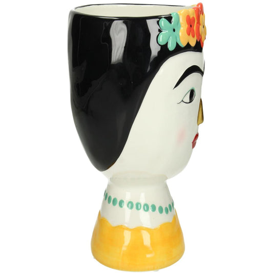 Κασπώ ArteLibre Γυναίκα Με Λουλούδια Πολύχρωμο Δολομίτης 15x14.3x20.5cm - Hippiehome.gr