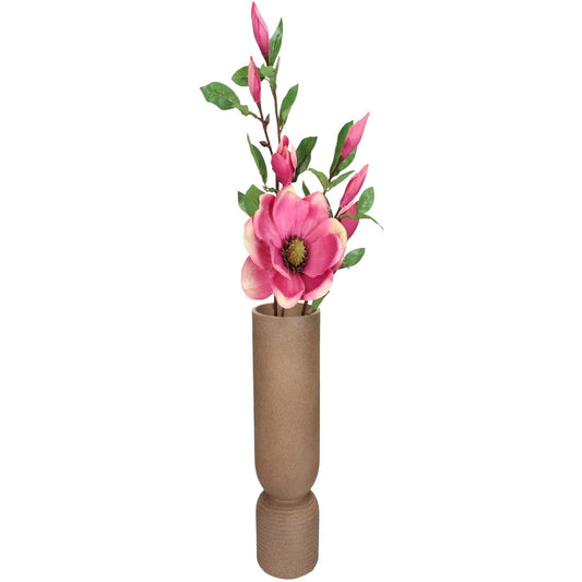 Βάζο ArteLibre Καφέ Polyresin 10.3x10.3x30cm - Hippiehome.gr