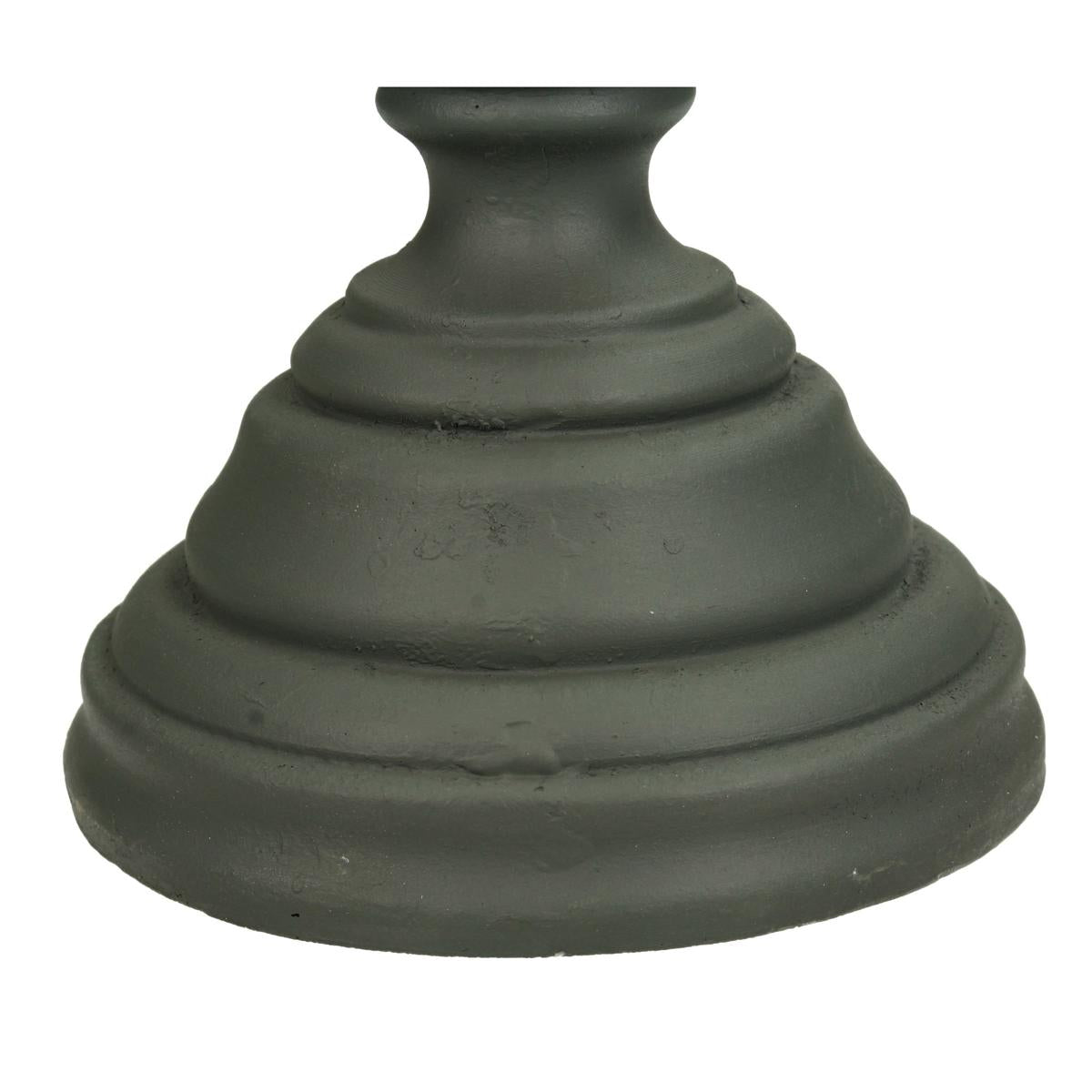 Κηροπήγιο ArteLibre Γκρι Polyresin 15x15x55cm - Hippiehome.gr