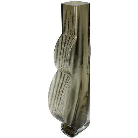 Βάζο ArteLibre Καφέ Γυαλί 10x5x34.5cm - Hippiehome.gr