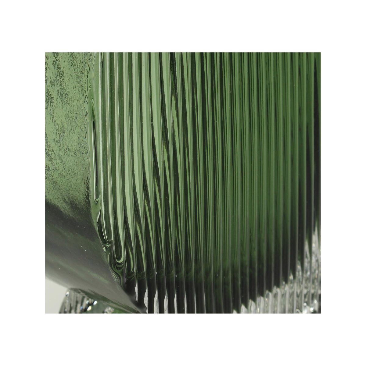 Βάζο ArteLibre Πράσινο Γυαλί 12x6x20cm - Hippiehome.gr