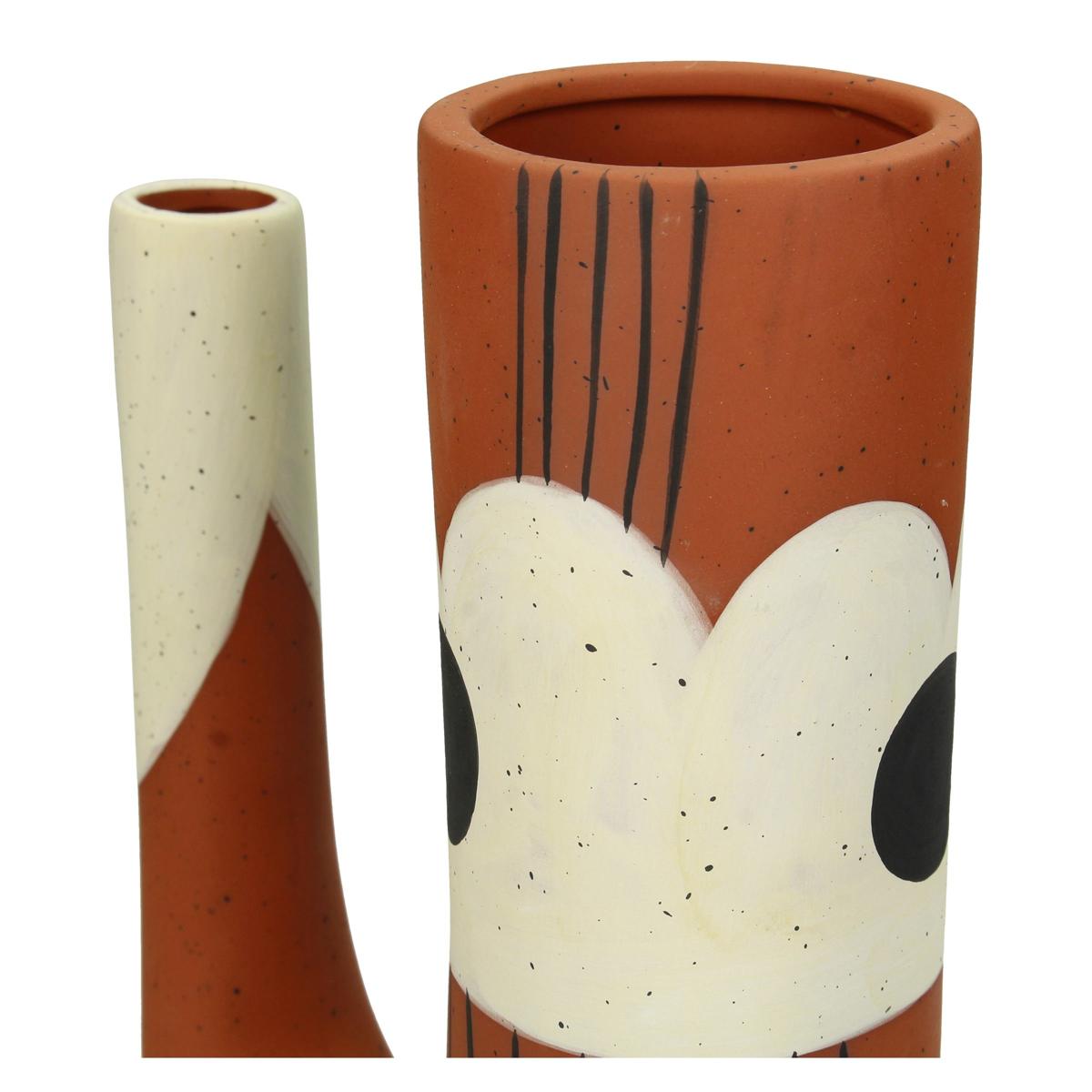 Βάζο ArteLibre Πολύχρωμο Τερακότα 15.8x6.9x22cm - Hippiehome.gr