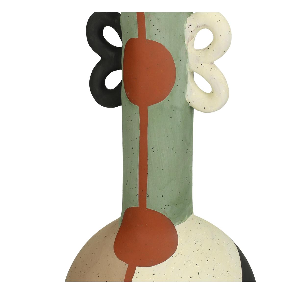 Βάζο ArteLibre Πολύχρωμο Τερακότα 13.8x13.8x30.2cm - Hippiehome.gr