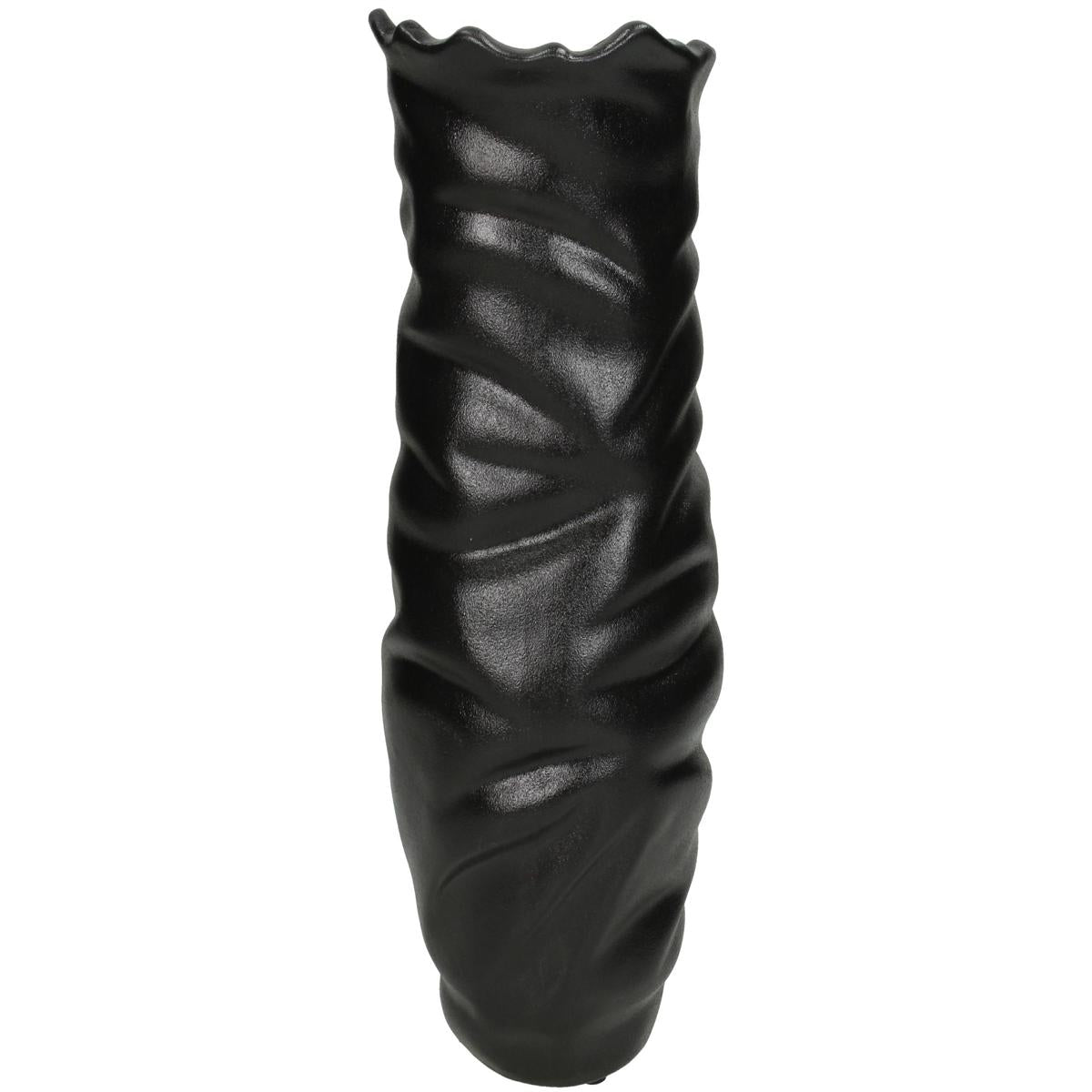 Βάζο ArteLibre Μαύρο Κεραμικό 12.4x12.4x30cm - Hippiehome.gr