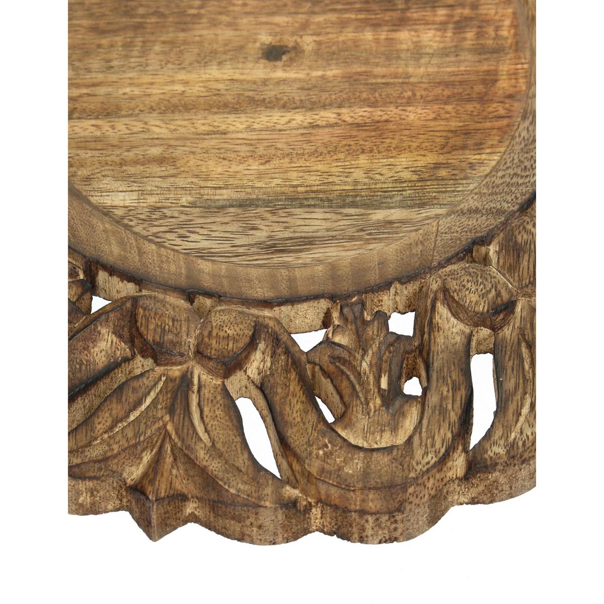 Δίσκος ArteLibre Ξύλο Καφέ 30x30x2.5cm - Hippiehome.gr