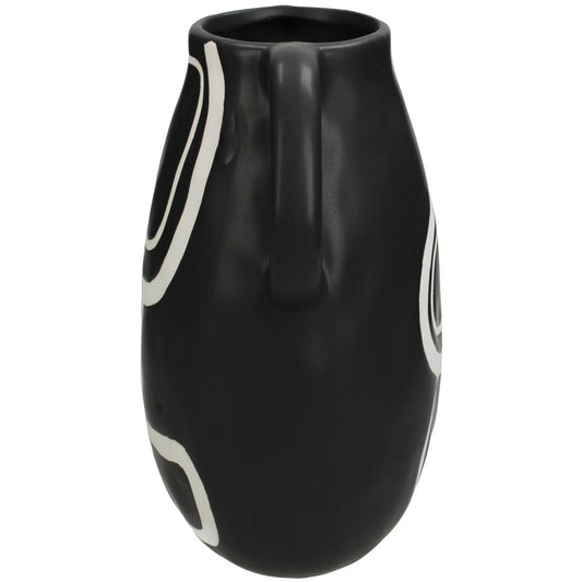 Βάζο ArteLibre Μαύρο Δολομίτης 19.3x15.3x19.5cm - Hippiehome.gr
