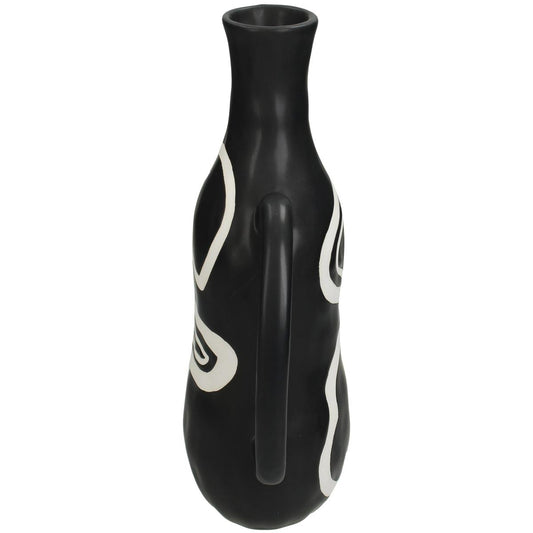 Βάζο ArteLibre Μαύρο Δολομίτης 17.8x12.8x28cm - Hippiehome.gr