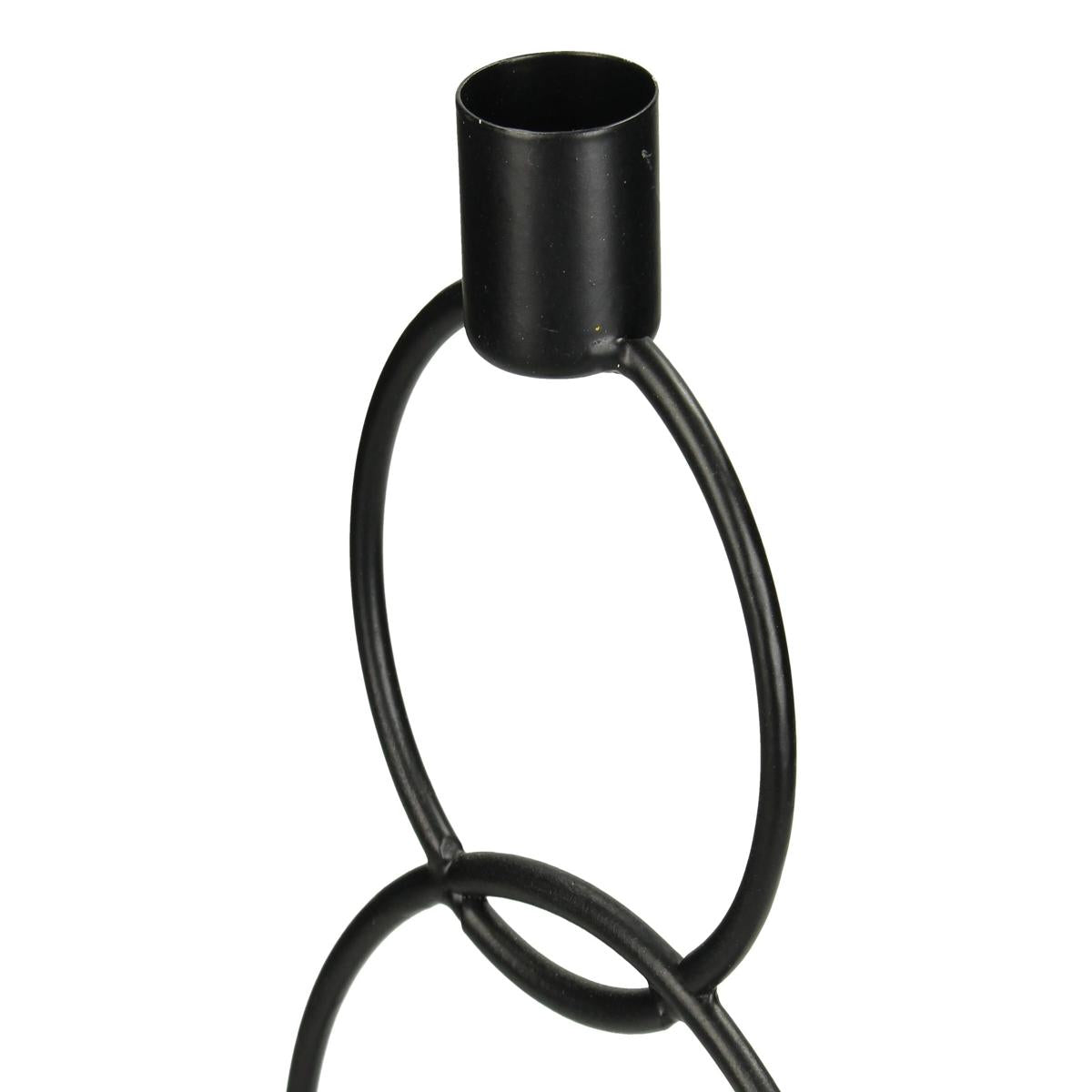 Κηροπήγιο ArteLibre Μαύρο Μέταλλο 13x8.5x29.5cm - Hippiehome.gr