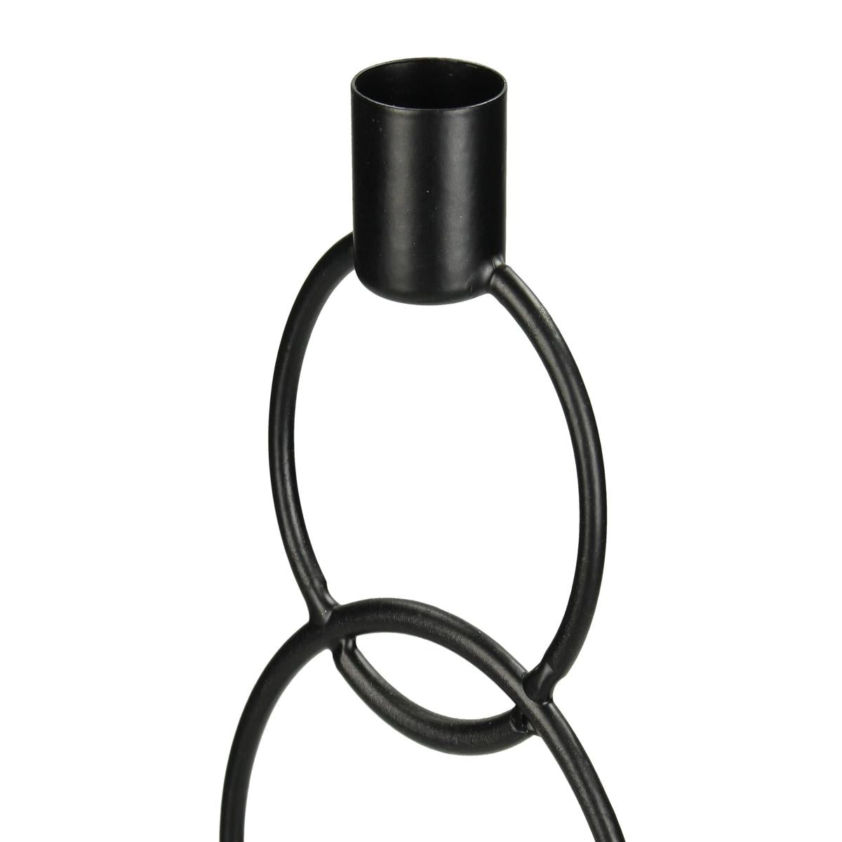 Κηροπήγιο ArteLibre Μαύρο Μέταλλο 13x8.5x35cm - Hippiehome.gr