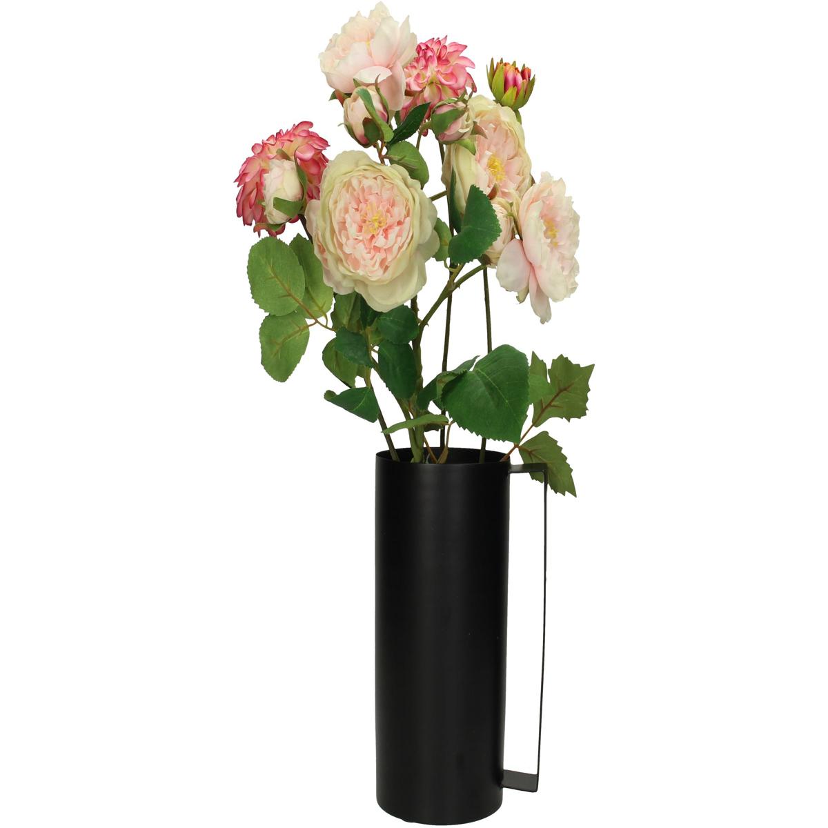 Βάζο ArteLibre Μαύρο Μέταλλο 12.5x10x19.5cm - Hippiehome.gr