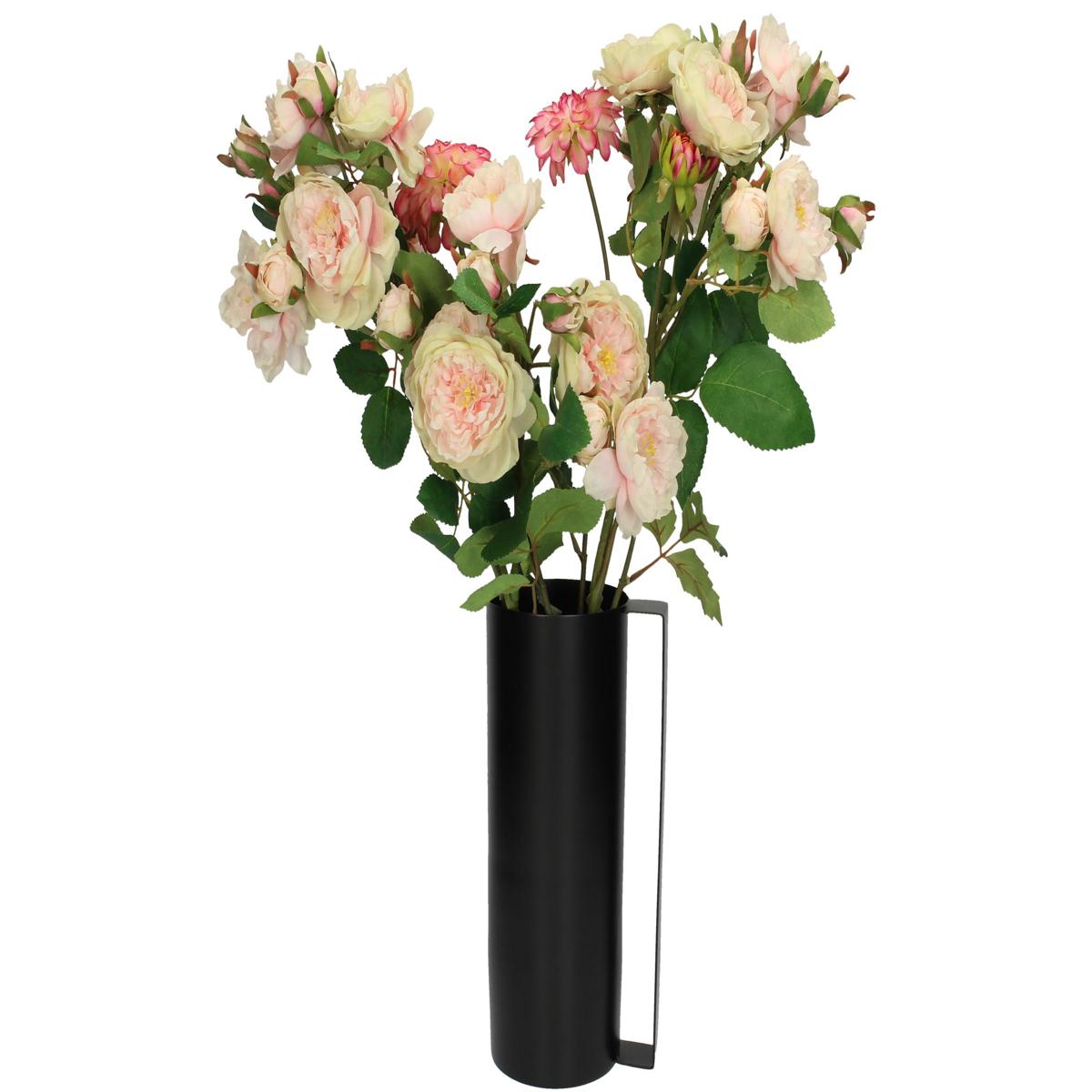 Βάζο ArteLibre Μαύρο Μέταλλο 12.5x10x25.5cm - Hippiehome.gr