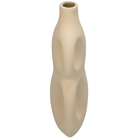 Βάζο ArteLibre Μπεζ Δολομίτης 16.3x11x26.3cm - Hippiehome.gr