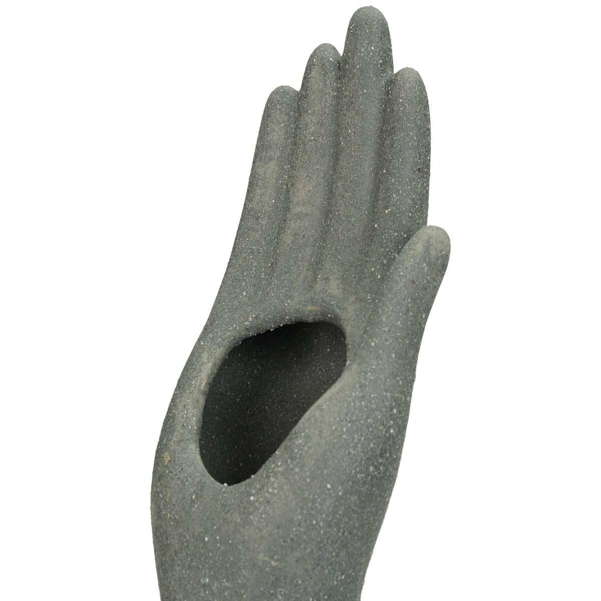 Βάζο ArteLibre Χειροποίητο Γκρι Κεραμικό 11.6x8.1x32.5cm - Hippiehome.gr