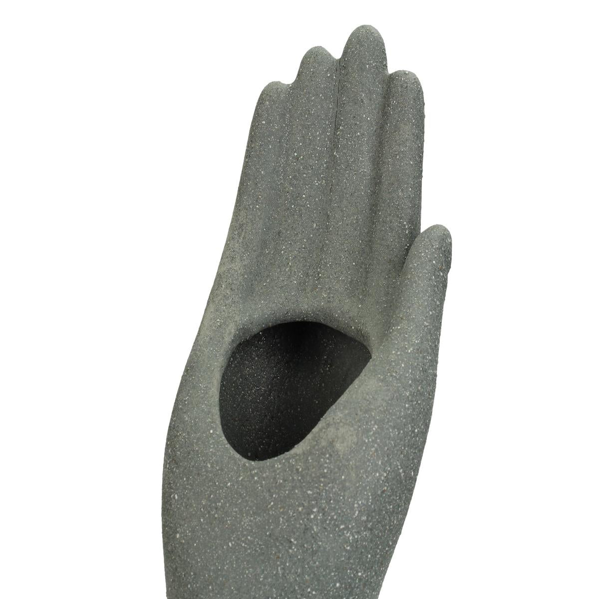 Βάζο ArteLibre Χειροποίητο Γκρι Κεραμικό 14.3x10.7x38.5cm - Hippiehome.gr