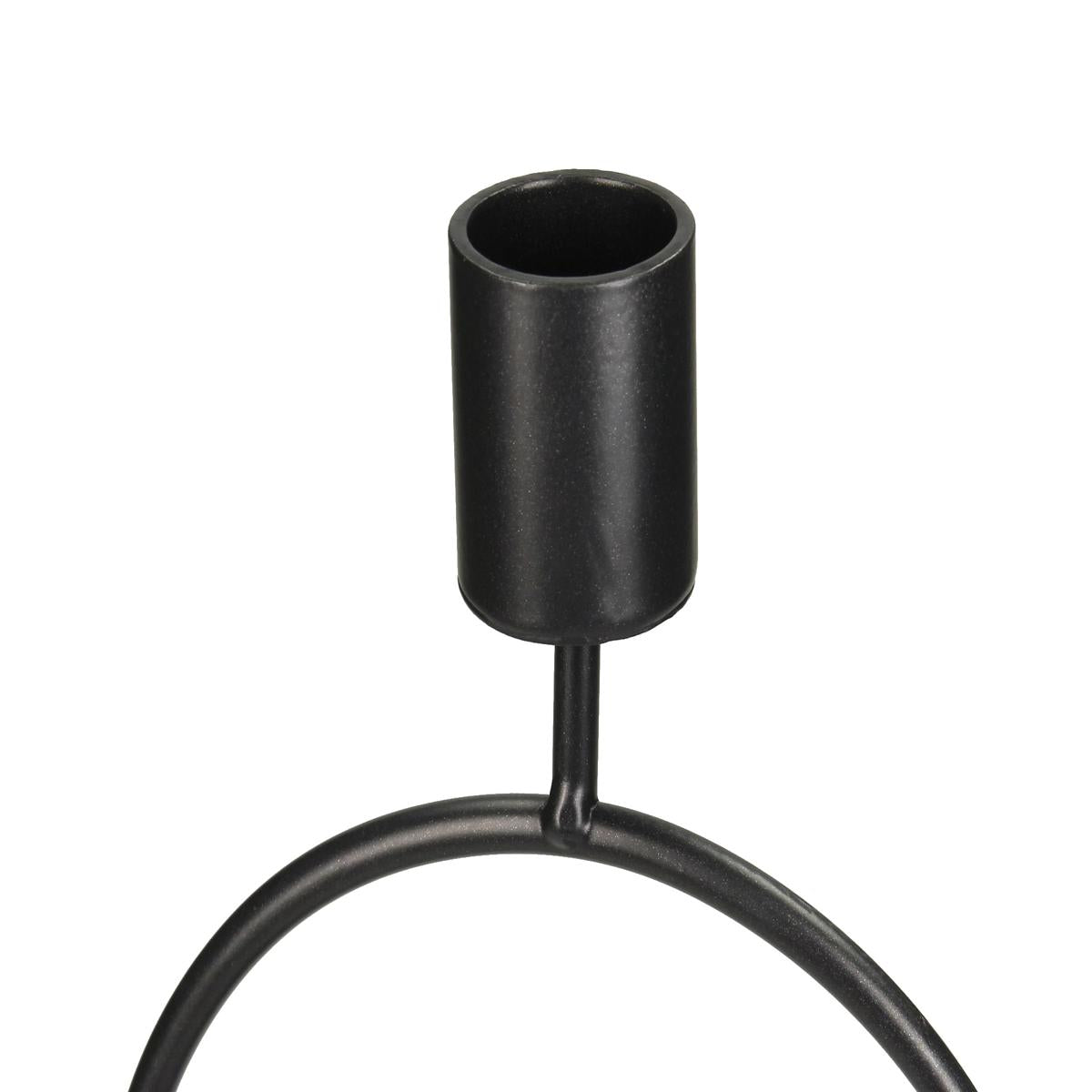 Κηροπήγιο ArteLibre Μαύρο Μέταλλο 11.8x8.2x29cm - Hippiehome.gr