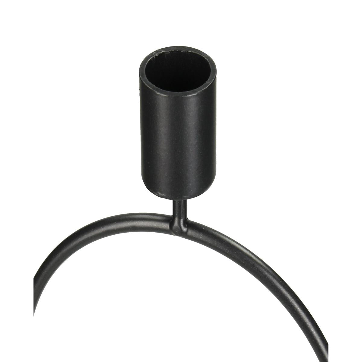 Κηροπήγιο ArteLibre Μαύρο Μέταλλο 13x8.5x36cm - Hippiehome.gr