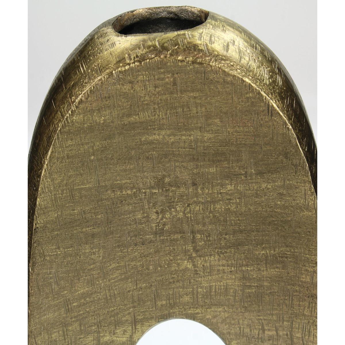 Βάζο ArteLibre Χρυσό Αλουμίνιο 22x6.5x35cm - Hippiehome.gr