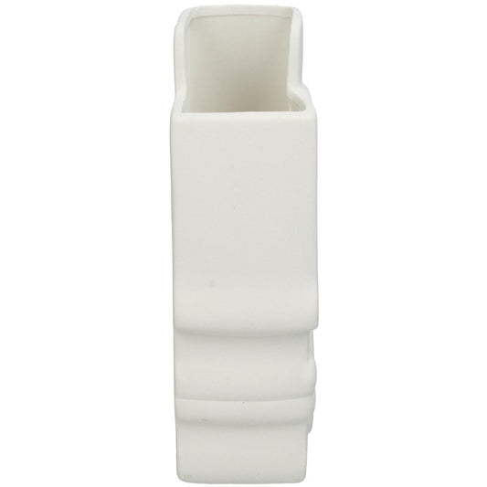 Βάζο ArteLibre Πρόσωπο Λευκό Κεραμικό 17.5x9.3x20.8cm - Hippiehome.gr