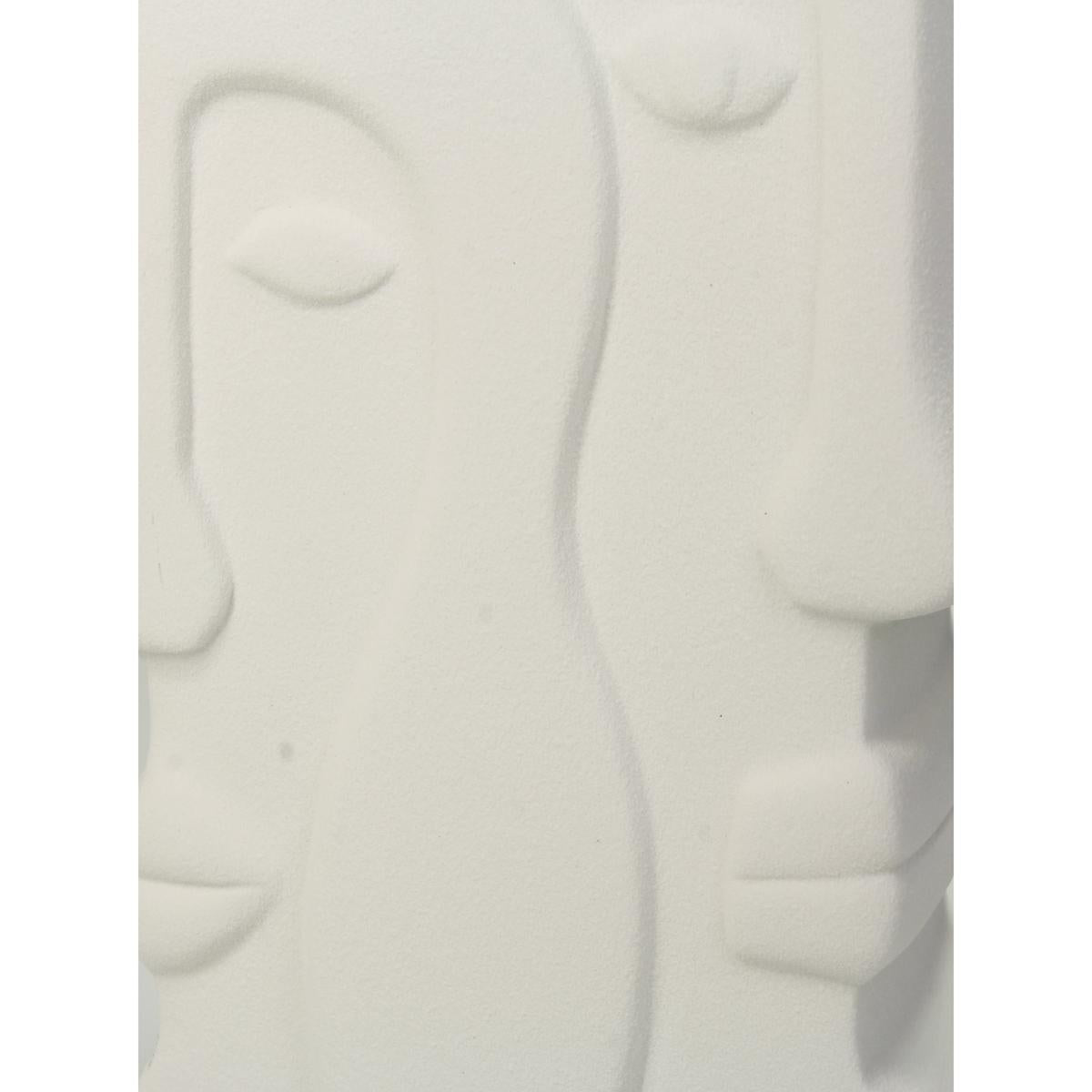 Βάζο ArteLibre Πρόσωπο Λευκό Κεραμικό 17.5x9.3x20.8cm - Hippiehome.gr