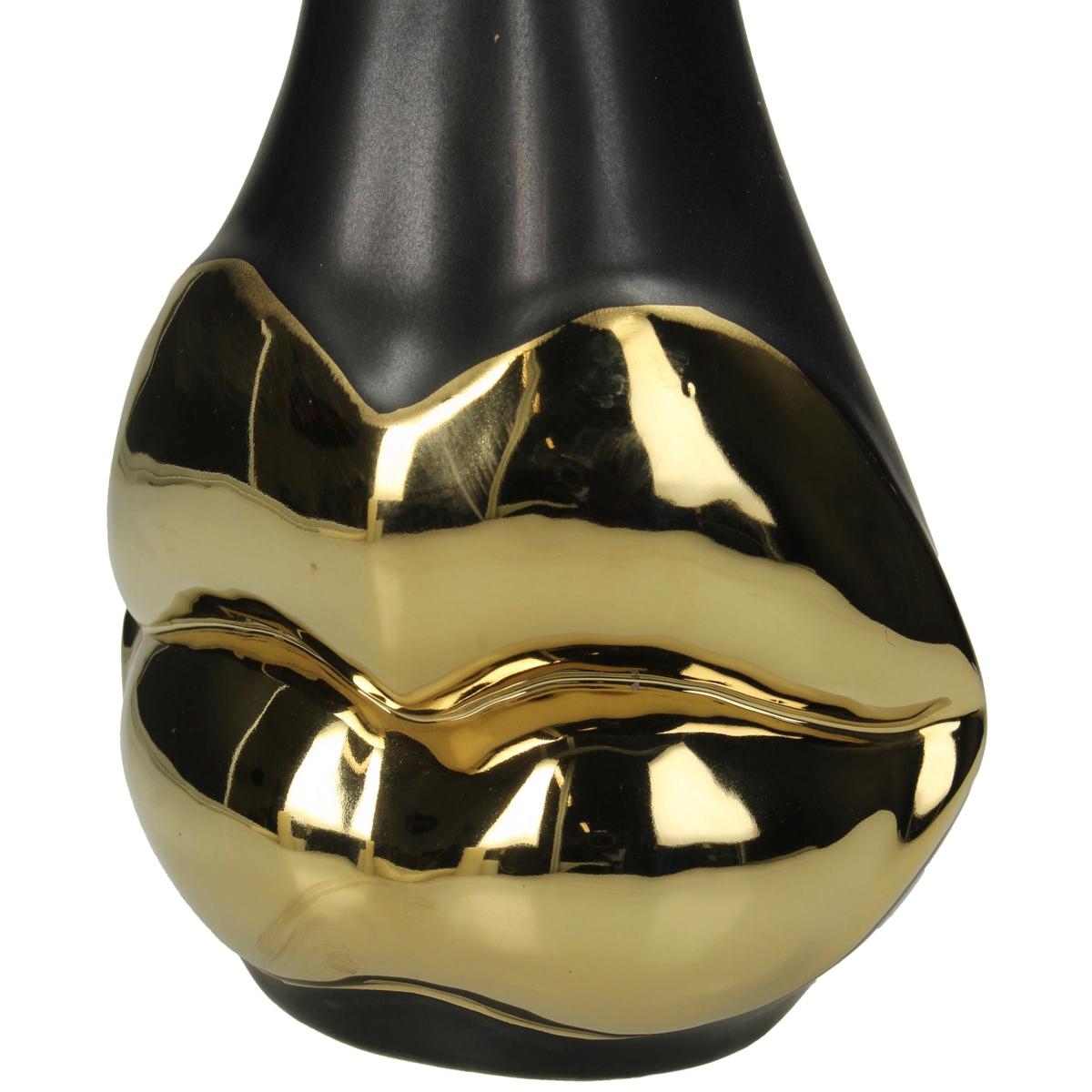 Βάζο ArteLibre Μαύρο Κεραμικό 16x10x25cm - Hippiehome.gr