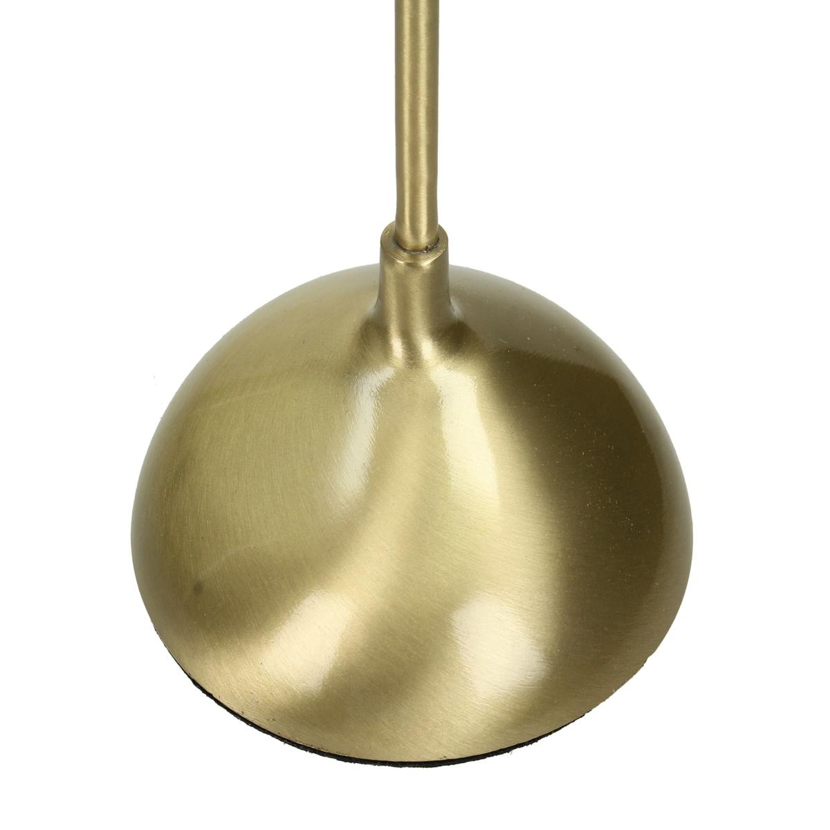 Κηροπήγιο ArteLibre Χρυσό Αλουμίνιο 11.5x11.5x43cm - Hippiehome.gr